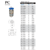 Conector Neumatico Recto Sang-A